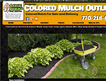 Tablet Screenshot of coloredmulchoutlet.com